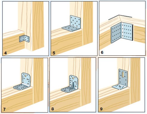 Крепежный уголок равносторонний перфорированный KUR 80х80х100х2 мм