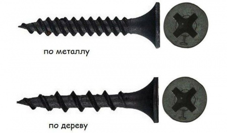 Саморезы PZ чёрные универсальные 5х70