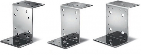 Уголок крепежный Z образный KUZ 45х90х65х2 мм