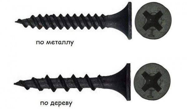 Саморезы PZ чёрные универсальные 3х55