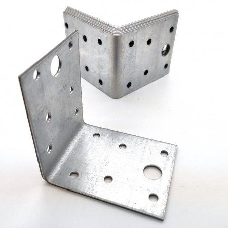 Крепёжный уголок оцинкованный перфорированный KU 70х70х55х2 мм