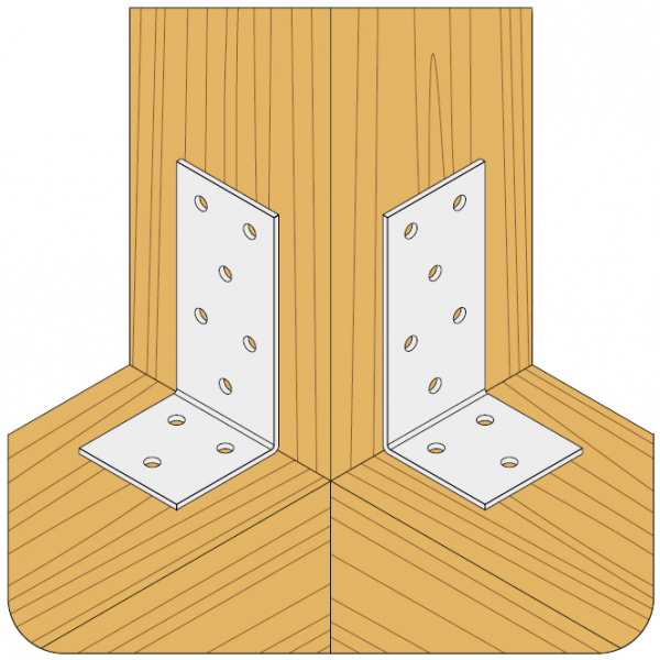 Крепежный уголок анкерный KUA 40х260х40х2 мм