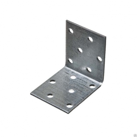 Крепежный уголок равносторонний перфорированный KUR 40*40*60*2 мм